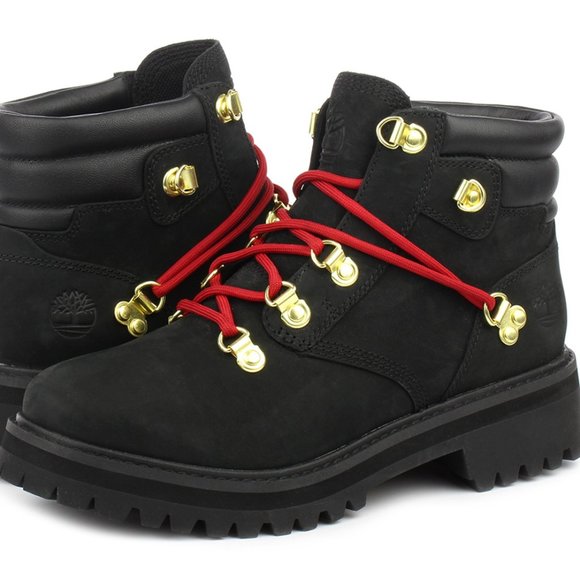 TIMBERLAND WOMEN'S LTD HERITAGE 6'' INCH BOOT BLACK NUBUCK A2JVD - Picture 1 of 8